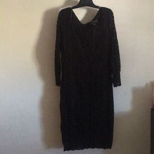 Black long sleeved dress